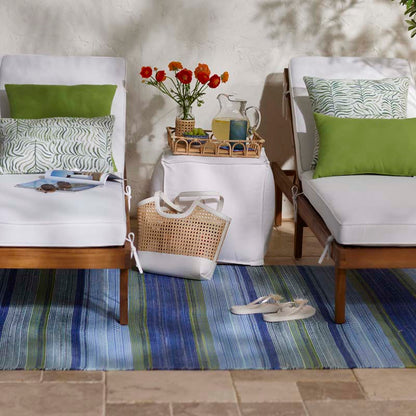 Fiesta Stripe Handwoven Indoor/Outdoor Rug