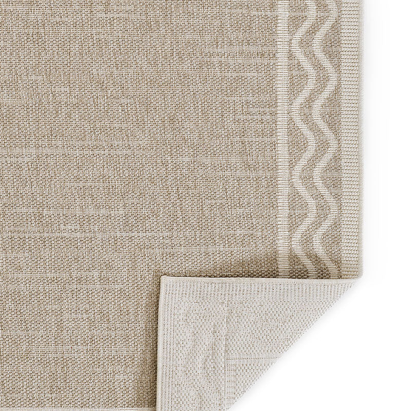 Wave Border Outdoor Rug