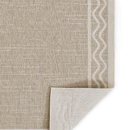 Wave Border Outdoor Rug