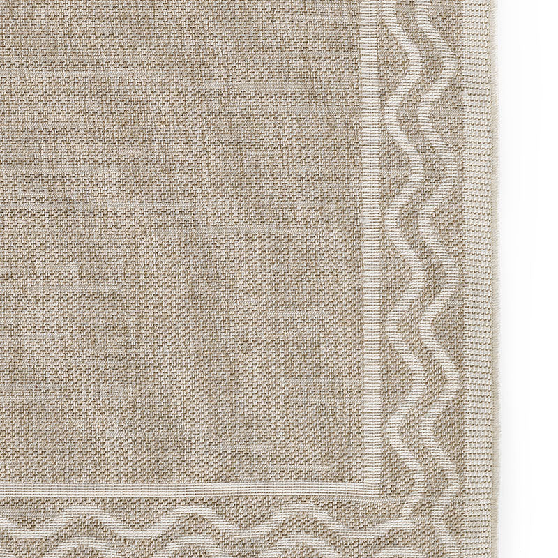 Wave Border Outdoor Rug