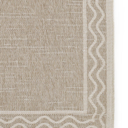 Wave Border Outdoor Rug