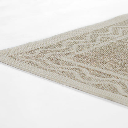 Wave Border Outdoor Rug