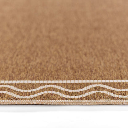 Wave Border Outdoor Rug