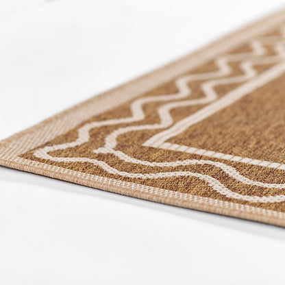 Wave Border Outdoor Rug