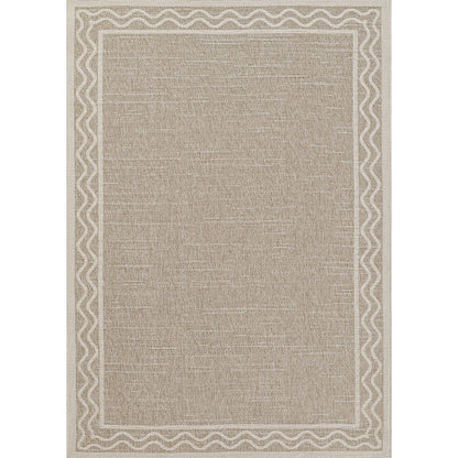 Wave Border Outdoor Rug