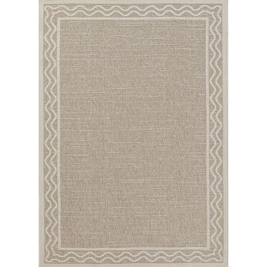 Wave Border Outdoor Rug