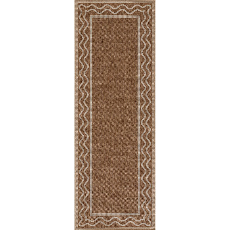 Wave Border Outdoor Rug