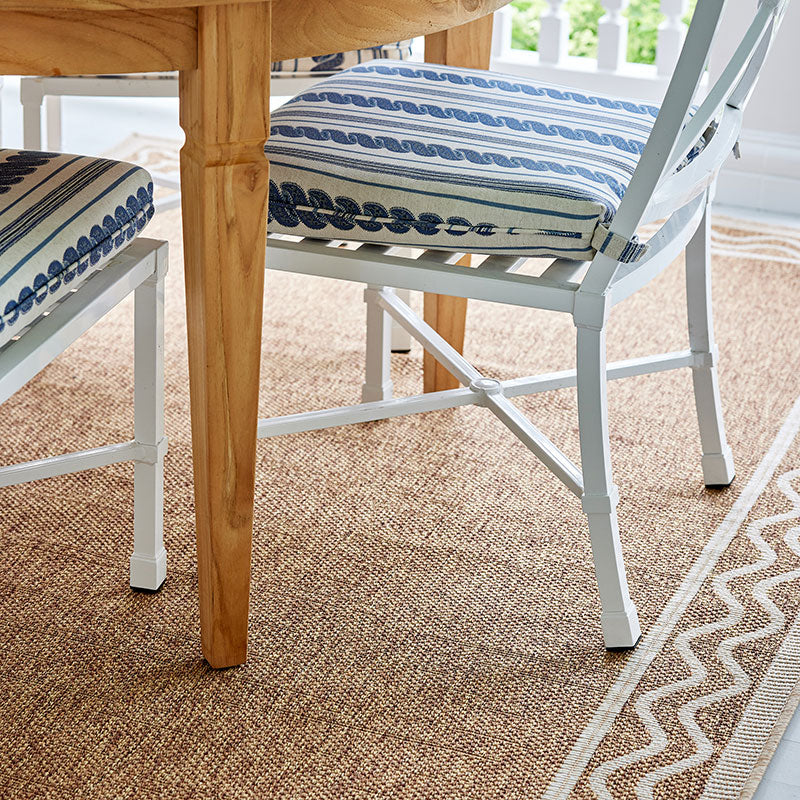 Wave Border Outdoor Rug
