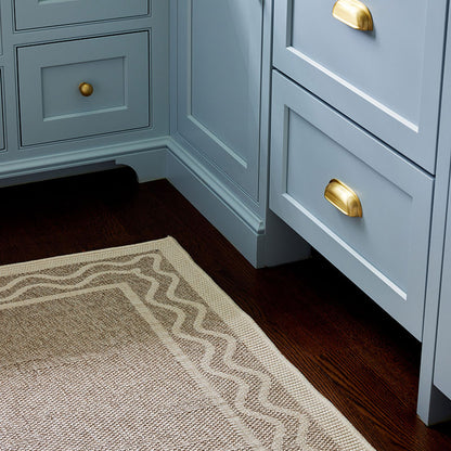 Wave Border Outdoor Rug