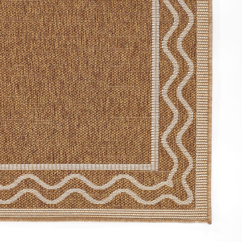 Wave Border Outdoor Rug