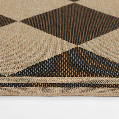 Diamond Checkered Outdoor Rug