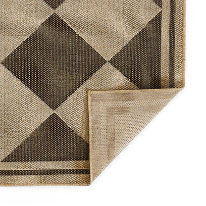 Diamond Checkered Outdoor Rug