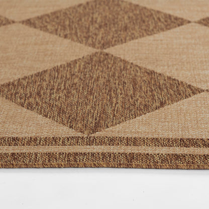 Diamond Checkered Outdoor Rug