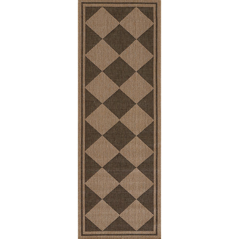 Diamond Checkered Outdoor Rug