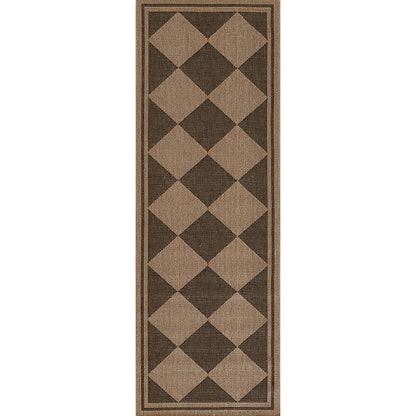 Diamond Checkered Outdoor Rug