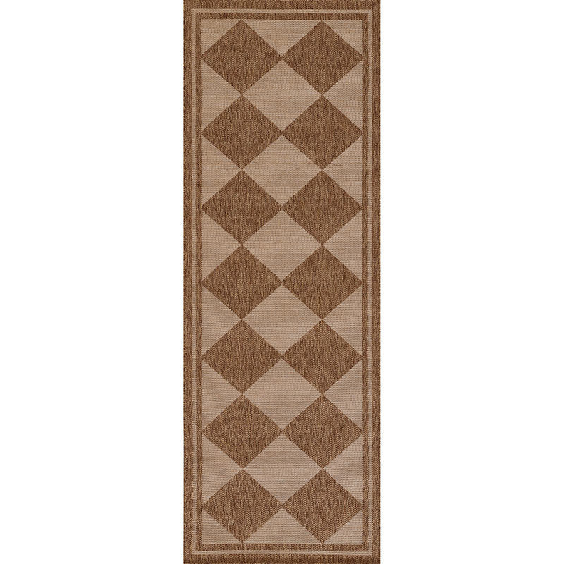 Diamond Checkered Outdoor Rug