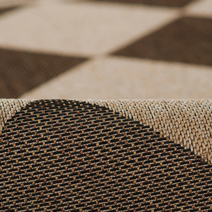 Diamond Checkered Outdoor Rug
