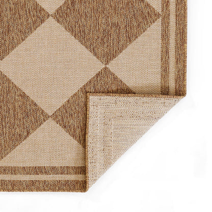 Diamond Checkered Outdoor Rug