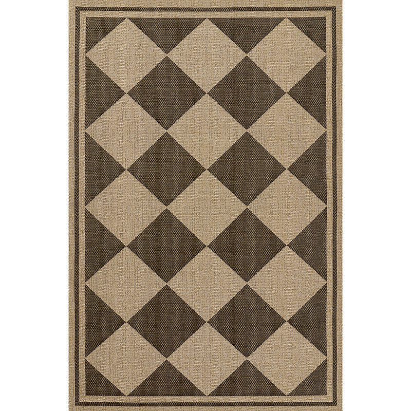Diamond Checkered Outdoor Rug