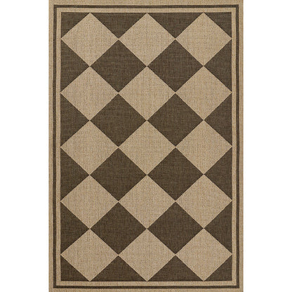 Diamond Checkered Outdoor Rug