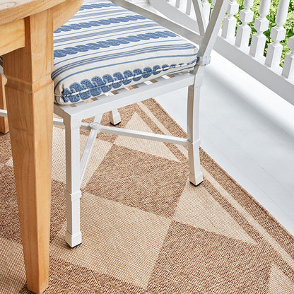 Diamond Checkered Outdoor Rug
