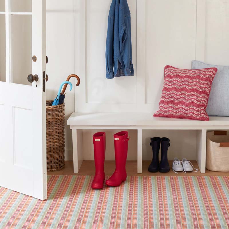 Candy Stripe Handwoven Indoor/Outdoor Rug