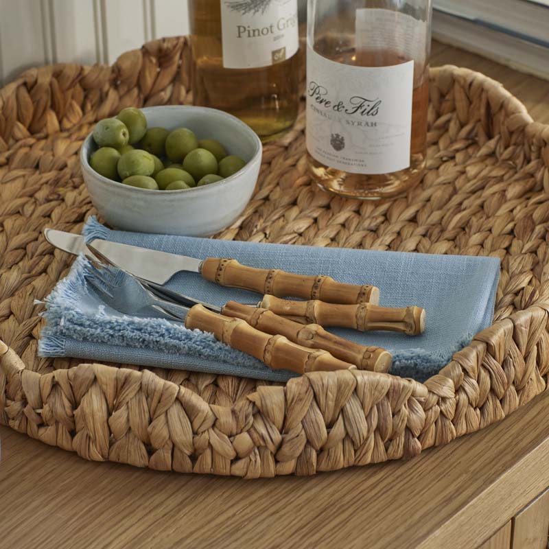 Natural Bamboo Flatware 20 pc Set