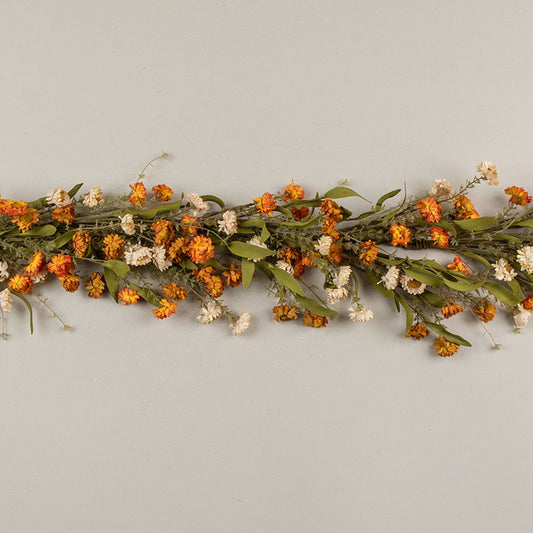 Cream & Orange Mini Daisy Garland