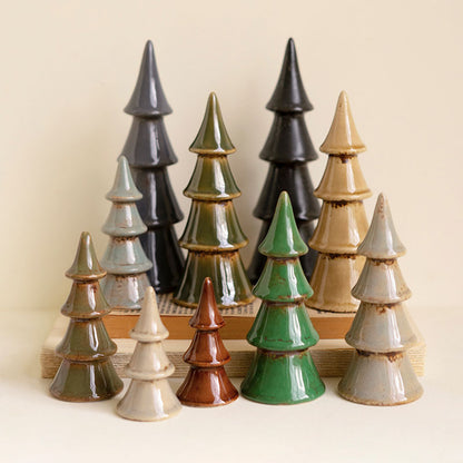 Mini Ceramic Trees, Set of 10