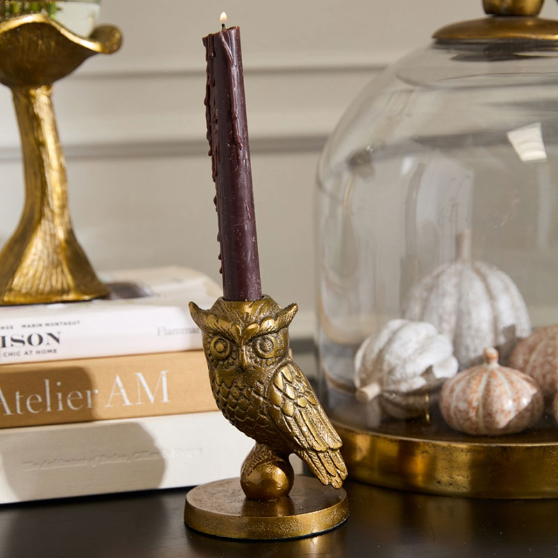 Owl Candlestick Holder