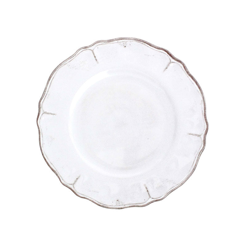 Rustica Antique White Melamine Salad Plates, Set of 4