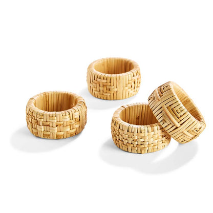 Cane Napkin Rings, Set of 4