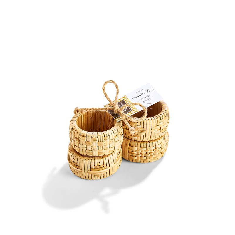 Cane Napkin Rings, Set of 4