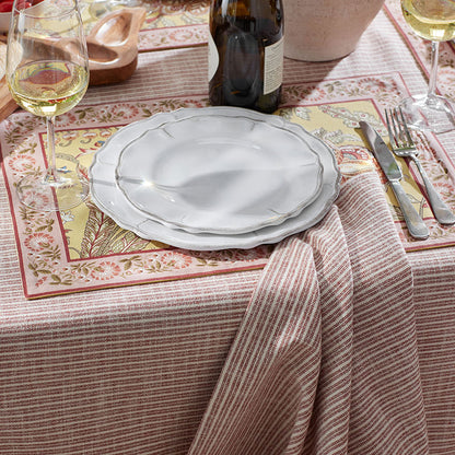 Rustica Antique White Melamine Dinner Plates, Set of 4