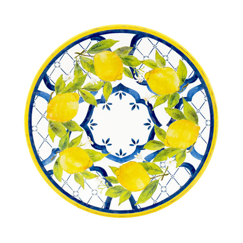 Citrus Melamine Dinner Plates, Set of 4