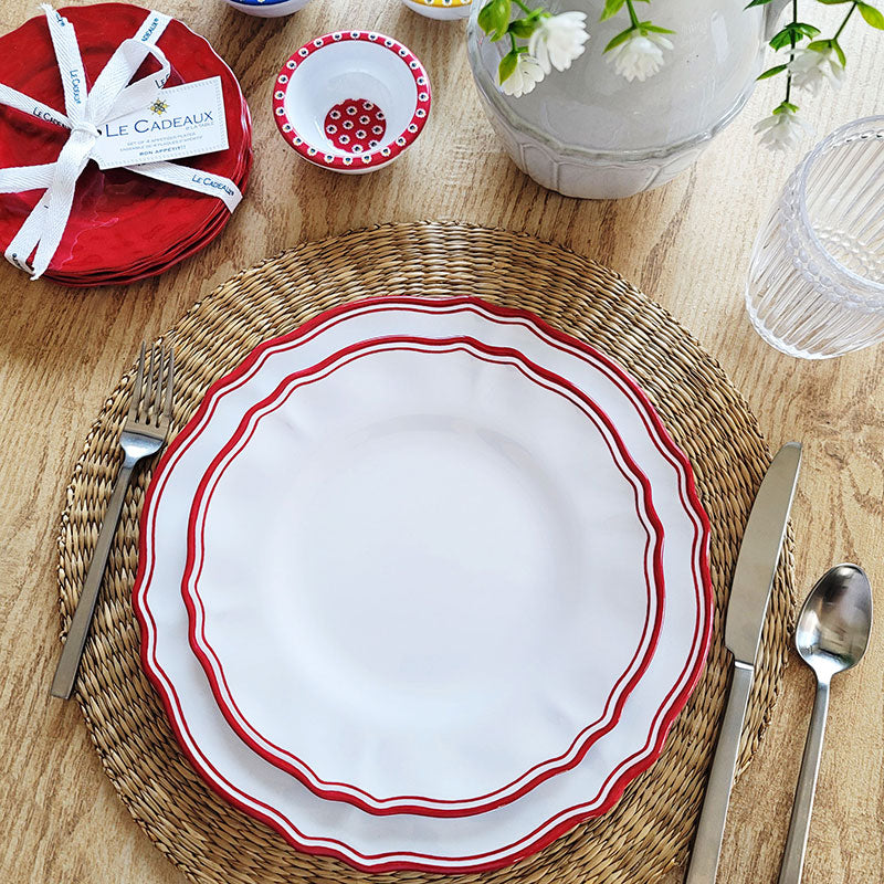 Maison Melamine Salad Plates, Set of 4