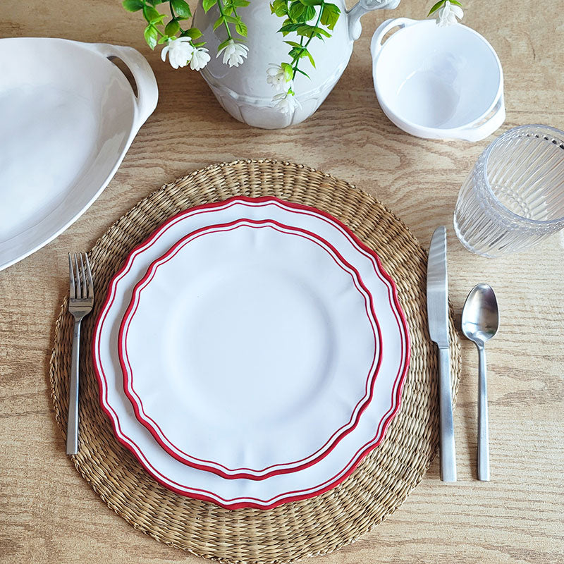 Maison Melamine Dinner Plates, Set of 4