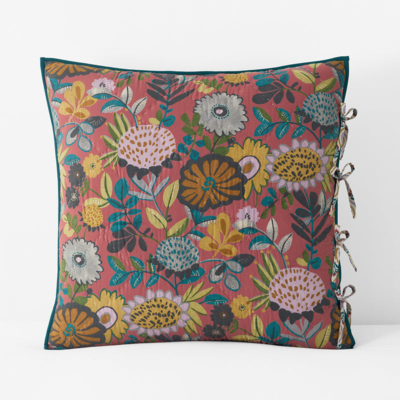 Vintage Wildflower Reversible Quilted Sham