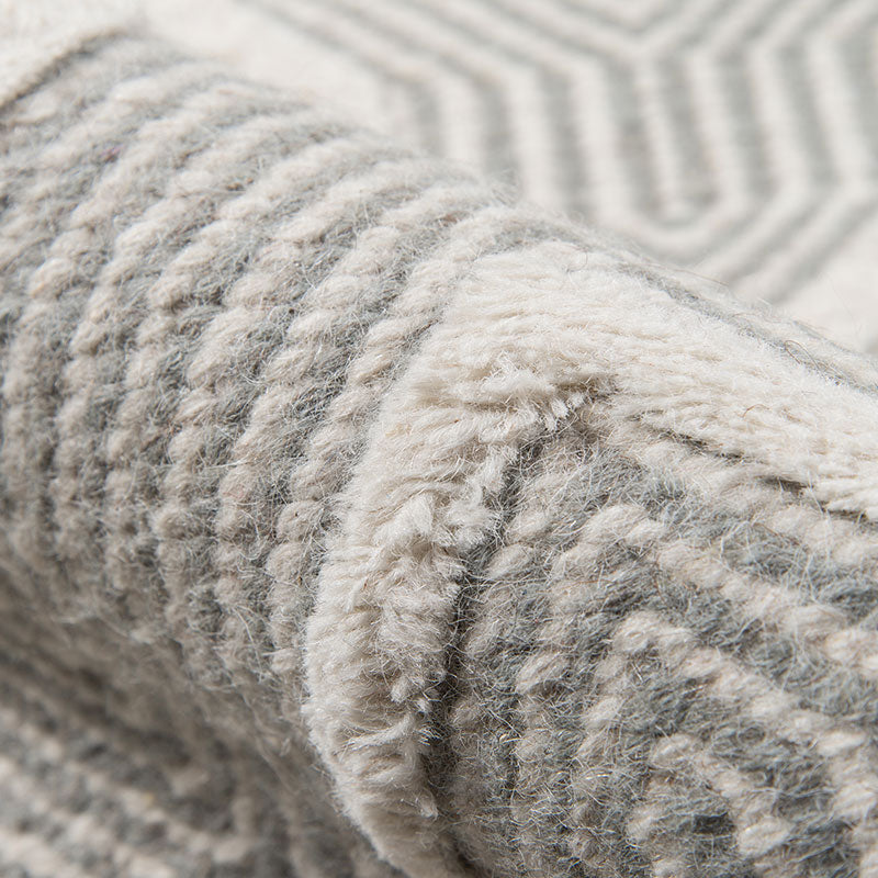 Arrow Stripe Handwoven Wool Rug