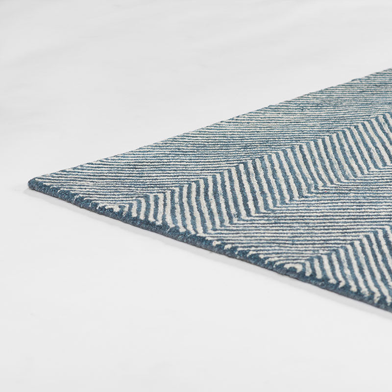 Herringbone Hand Tufted Wool Rug