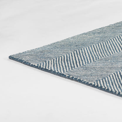 Herringbone Hand Tufted Wool Rug