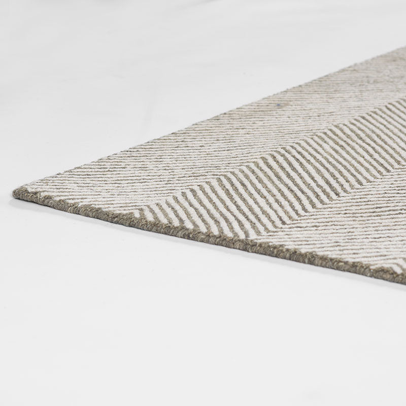 Herringbone Hand Tufted Wool Rug