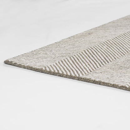 Herringbone Hand Tufted Wool Rug