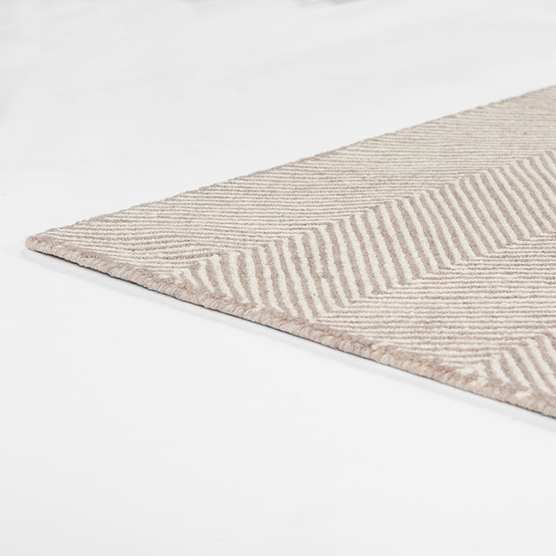 Herringbone Hand Tufted Wool Rug