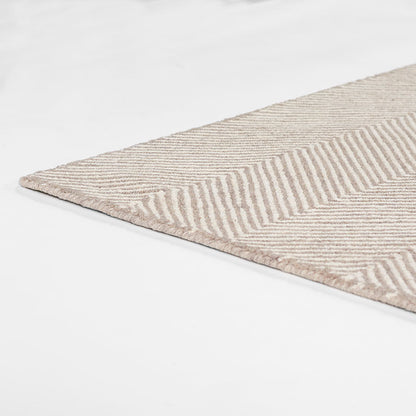 Herringbone Hand Tufted Wool Rug