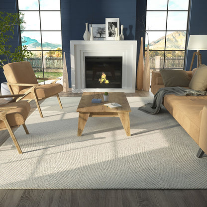Herringbone Hand Tufted Wool Rug