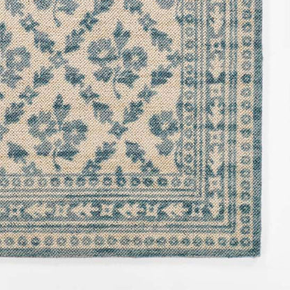Cottage Floral Wool Blend Rug