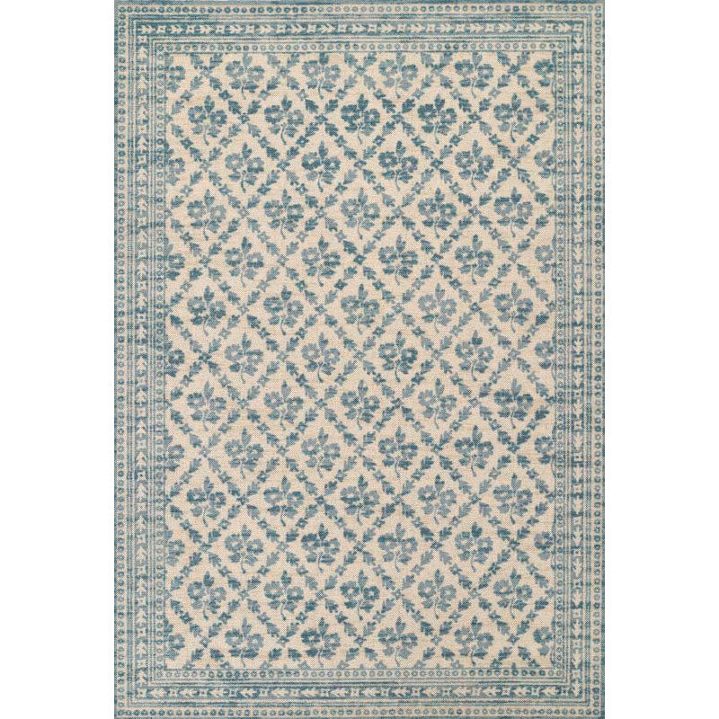 Cottage Floral Wool Blend Rug