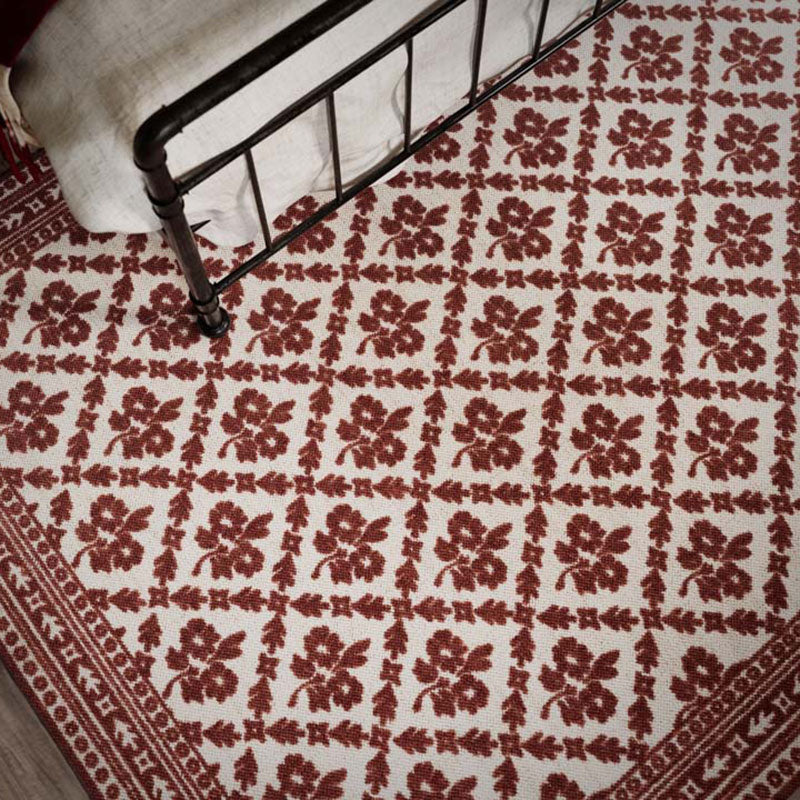 Cottage Floral Wool Blend Rug