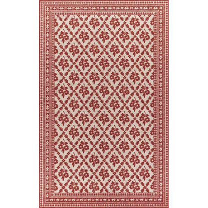 Cottage Floral Wool Blend Rug